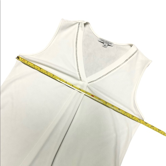 Beautiful Cream Sleeveless Blouse, Size L - Picture 2 of 3